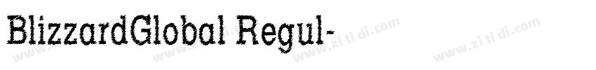BlizzardGlobal Regul字体转换